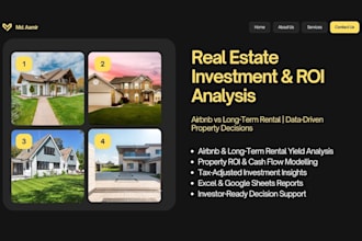 do real estate investment analysis with property yield and ROI reports