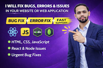 fix bugs, errors, and broken features in frontend, backend, mern stack
