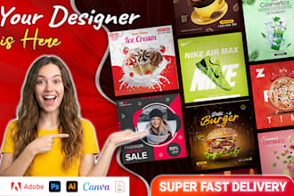 design instagram social media post, facebook ads creatives sponsored advertising
