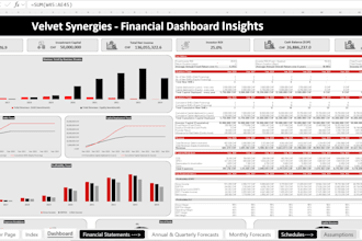 build an investor ready financial model and 3 statement forecast