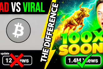 design viral cash cow thumbnails for finance and tech
