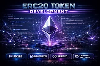 create custom erc20 token with advanced features and deployment