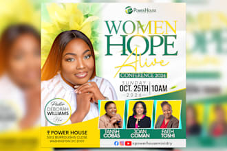 do stunning church, social media flyers or posters in 6hrs