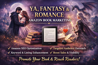 do ya book fantasy book romance  amazon book marketing