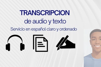 servicio de transcripcion de audios y textos en español