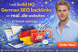 build HQ german SEO backlinks on real de websites to boost rankings