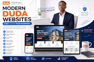 design duda website, duda website redesign, build duda store or portfolio site