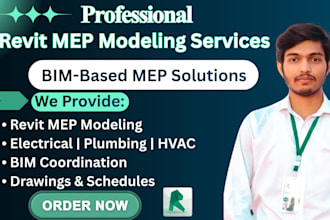revit mep and bim modeling for hvac, plumbing, fire and electrical