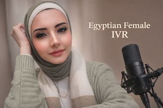 record arabic and egyptian IVR voice for call centers