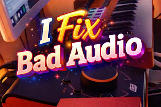 professionally fix and clean your audio