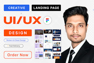 do figma landing page design, figma landing page, ui ux design