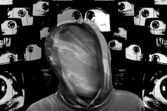 design a gritty mixed media album cover