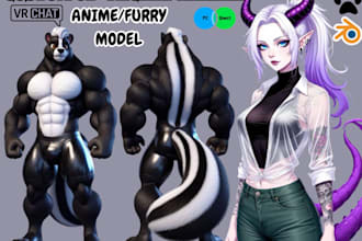 do vrchat avatar, vrc character, furry avatar, 3d vrchat model, 3d furry  avatar