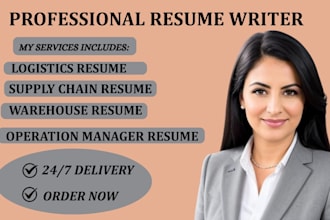 write a logistics supply chain warehouse operation manager resume