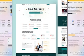 design recruitment website job board portal staffing agency job board website