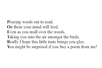 write personalised poems for you that cover all occassions