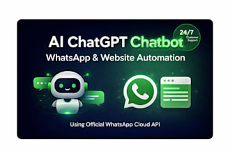 build a chatgpt whatsapp and website chatbot using whatsapp cloud API