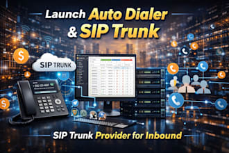 launch auto dailer sip trunk and sip trunk provider for inbound