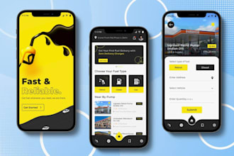 build fuel delivery app, parcel delivery app, gas delivery app, coffee delivery