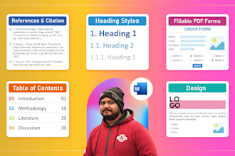 prepare professional ms word design, formatting editing, microsoft word document