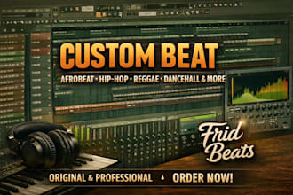 make a custom afrobeat, trap or dancehall beat