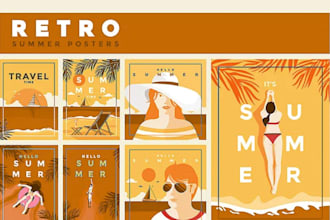 design a custom retro or vintage poster, flyer or banner