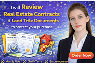 review real estate contracts and land title documents to protect your purchase