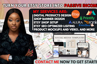 do etsy digital product design, etsy SEO for etsy digital products, shop listing