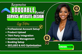 build booqable rental service website, online booking website booqable website