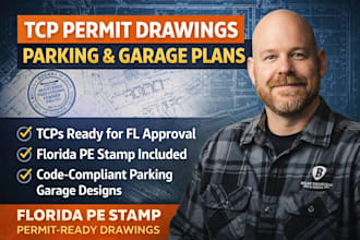 tcp permit drawings, parking garage plans florida pe stamp