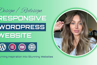 do wordpress website development, design or redesign wordpress blog website