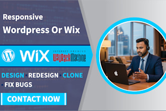 design redesign clone restore wordpress wix website from wayback machine archive