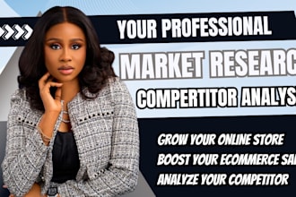 market research, product research, and competitor analysis for ecommerce growth