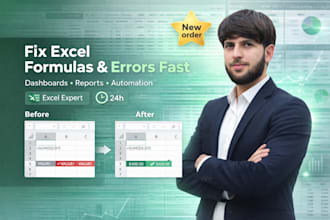 fixes excel formulas, errors and spreadsheets in 24 hours