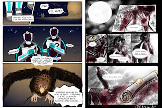 draw a manga or comic page of what you imagine