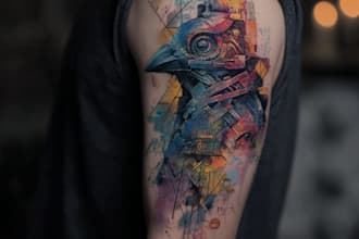 amazing traditional or old school tattoo style design
