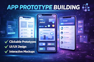 create a clickable mobile app prototype for your app idea