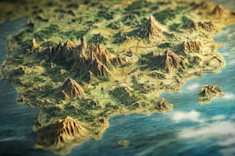 make a fantasy map for fantasy