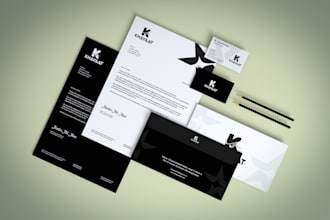 do minimal stationery for companies office realstate hospital branding