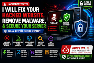 fix your hacked website, remove malware, and secure your server