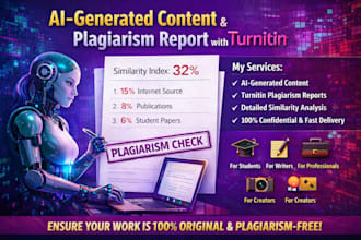 generate ai detection and plagiarism report