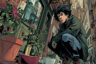 comic book illustration with comic book illustrator