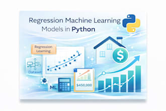 build and train regression machine learning models in python with r2 score