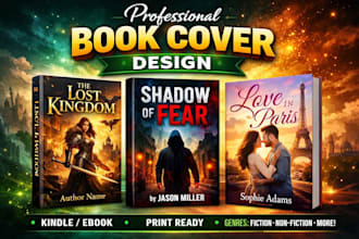 design professional book cover or kindle ebook cover