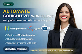 automate gohighlevel work flows using n8n flows and ai chatbot integration