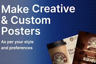 design creative and custom poster designs
