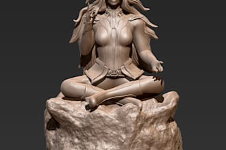 sculpt stylized 3d characters for 3d print