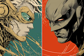 design characters and comic books