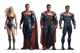 superhero character for comics
