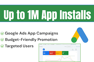 scale app download, app promotion or app marketing on google ads